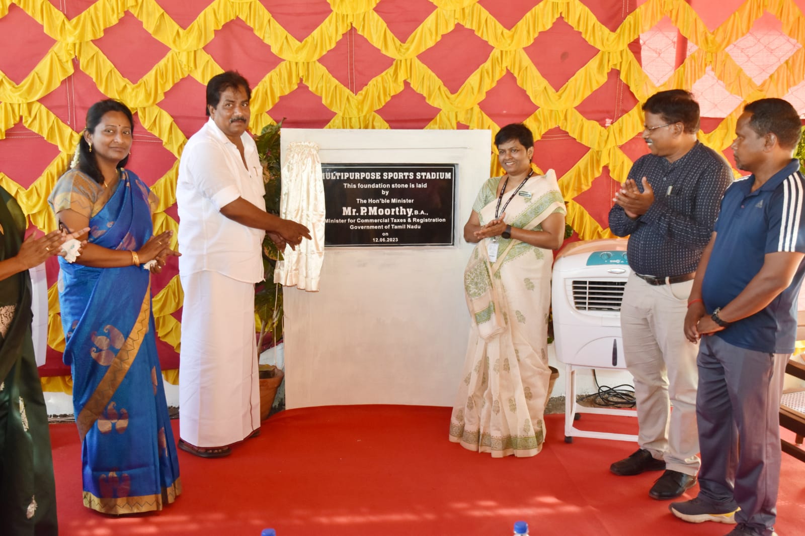 New multi-purpose sports stadium at Lady Doak College: Minister Moorthy ...